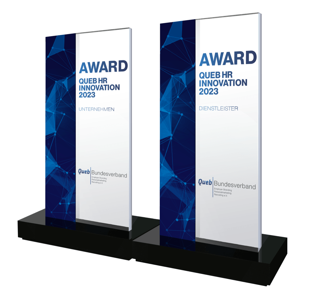 Gewinner der Queb HR Innovation Awards 2023: ePlayces & DRK Kliniken Berlin
